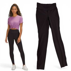Lululemon Base Pace High-Rise Tight 28” Brushed Black Size 4 Running Leggings
